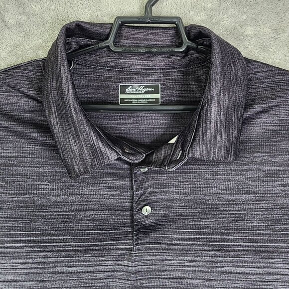 Men's Ben Hogan Performance Polo Shirt Gray Gradient 100% Polyester Size 2XL - Picture 4 of 10